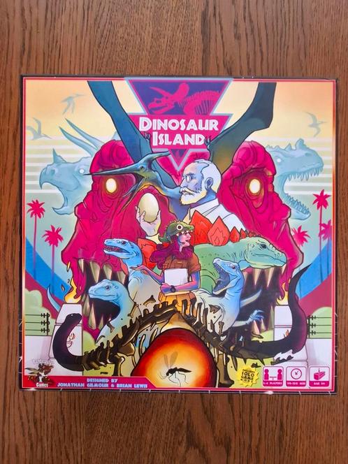 Bordspel Dinosaur Island, Hobby en Vrije tijd, Gezelschapsspellen | Bordspellen, Zo goed als nieuw, Een of twee spelers, Drie of vier spelers