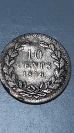 10 cent 1849 willem 3, Postzegels en Munten, Munten | Europa | Niet-Euromunten, Verzenden