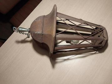 vintage Stalen lamp, mancave beschikbaar voor biedingen