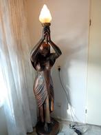 Egyptische Vloerlamp met Fakkel, Antiek en Kunst, Antiek | Lampen, Ophalen
