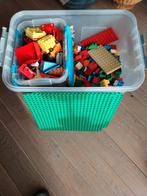 Grote bak met lego blokken en aparte blokken, Ophalen, Gebruikt