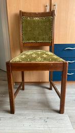 Antieke stoel groen met Franse lelie, Antiek en Kunst, Ophalen