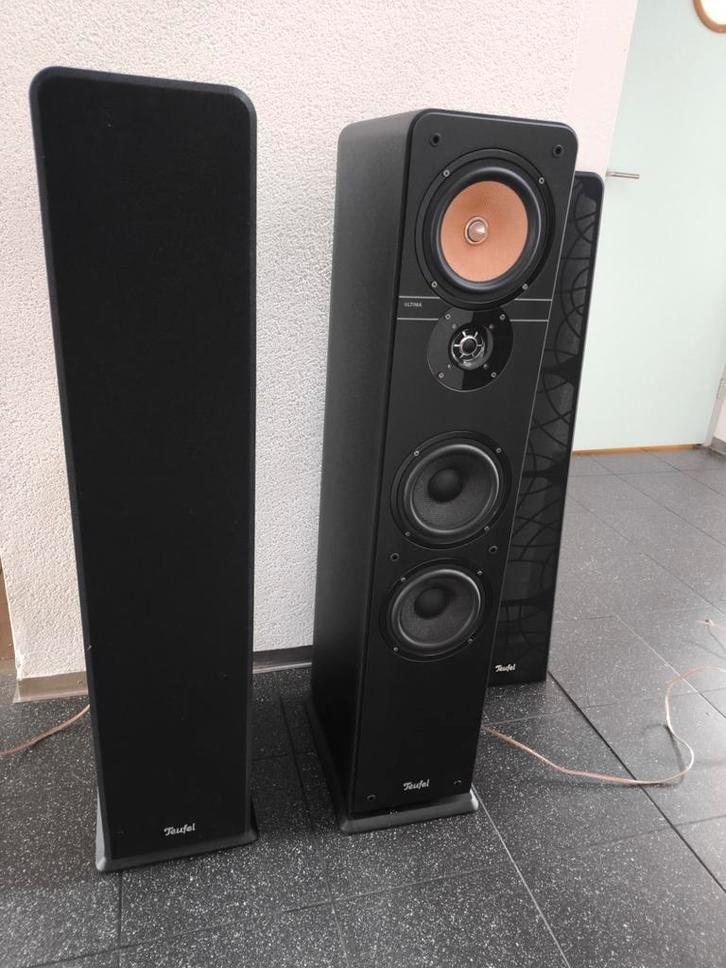 Teufel UL40 Mk3 Vloerstaande Luidsprekers (2 stuks), Audio, Tv en Foto, Luidsprekers, Zo goed als nieuw, Front, Rear of Stereo speakers