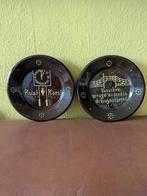 2 art deco bordjes Amstel, brouwer, Nijmegen? Slib decor, Antiek en Kunst, Antiek | Keramiek en Aardewerk, Ophalen of Verzenden