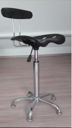 Verstelbare bureaustoel chroom/zwart muziek, Huis en Inrichting, Bureaustoelen, Ophalen, Gebruikt