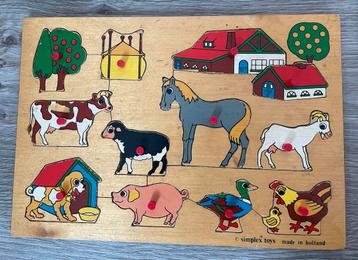 Vintage Houten Puzzels (3 stuks) beschikbaar voor biedingen