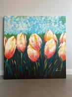 Schilderij met tulpen, Ophalen of Verzenden