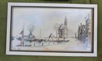 Prent Haven Hoorn in lijstje achter glas, Antiek en Kunst, Ophalen