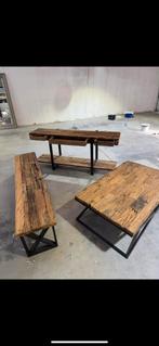 Oud Eiken salontafel, tv kast en wandkast, Ophalen of Verzenden, 25 tot 50 cm, Minder dan 150 cm, Minder dan 100 cm