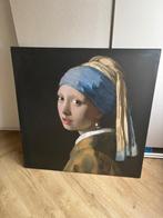 Canvas meisje met de parel, Huis en Inrichting, Woonaccessoires | Schilderijen, Tekeningen en Foto's, Ophalen, Zo goed als nieuw