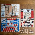 Vintage houten, WUTO bouwplaten, per stuk, vliegtuig, schip, Overige merken, 1:50 of kleiner, Spanje, Ophalen of Verzenden