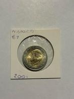 Monaco 2euro 2001, Ophalen of Verzenden, Monaco, 2 euro, Losse munt