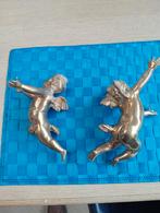 Twee mooie bronzen engeltjes, Antiek en Kunst, Antiek | Koper en Brons, Ophalen of Verzenden