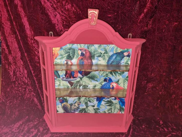 Gerestyled Hangkastje Kastje Ibiza Style Papegaaien, Huis en Inrichting, Woonaccessoires | Wandplanken en Boekenplanken, Zo goed als nieuw