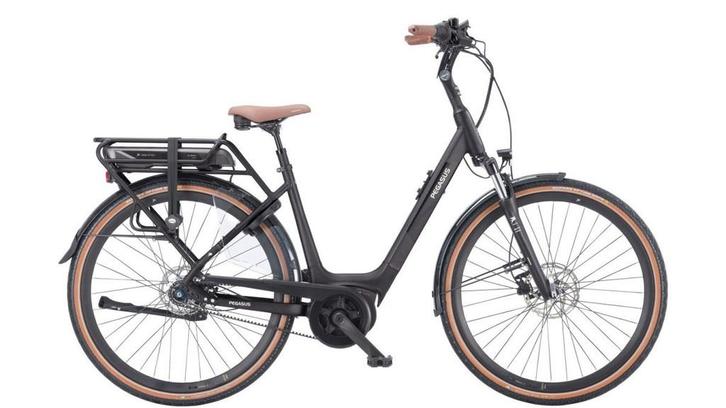 PEGASUS Siena E7F Belt NL Dames monotube Black Matt 28" 55cm, Fietsen en Brommers, Elektrische fietsen, Nieuw, Overige merken