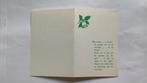 Menu kaartje Restaurant Formosa, Noël 1959., Ophalen of Verzenden, Gebruikt