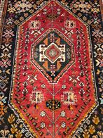 Vintage handgeknoopt perzisch tapijt qashqai 185x126, Info@SlatsAntiek.nl, 100 tot 150 cm, Perzisch, Ophalen of Verzenden
