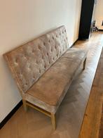 Eettafelbank riviera maison beige 167cm, Ophalen, Gebruikt, Driepersoons, 150 tot 200 cm