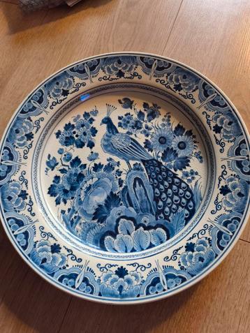 Delfts Blauw Wandbord Porceleyne Fles - 34,5 cm beschikbaar voor biedingen