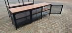 Zwart TV-meubel - 150x36x54 cm, Ophalen, Gebruikt, 100 tot 150 cm, Minder dan 100 cm