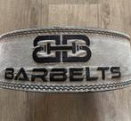 Barbelts lever belt 10mm - powerlift riem - grijs - M, Sport en Fitness, Fitnessmaterialen, Ophalen of Verzenden, Halterriem, Zo goed als nieuw