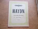 HAYDN - SECH LEICHTE DIVERTIMENTI - PIANO, Gebruikt, Klassiek, Ophalen of Verzenden, Artiest of Componist