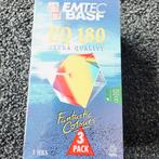 Nieuw in folie BASF 3x videobanden 180 min high quality, Alle leeftijden, Ophalen of Verzenden, Nieuw in verpakking, Overige genres