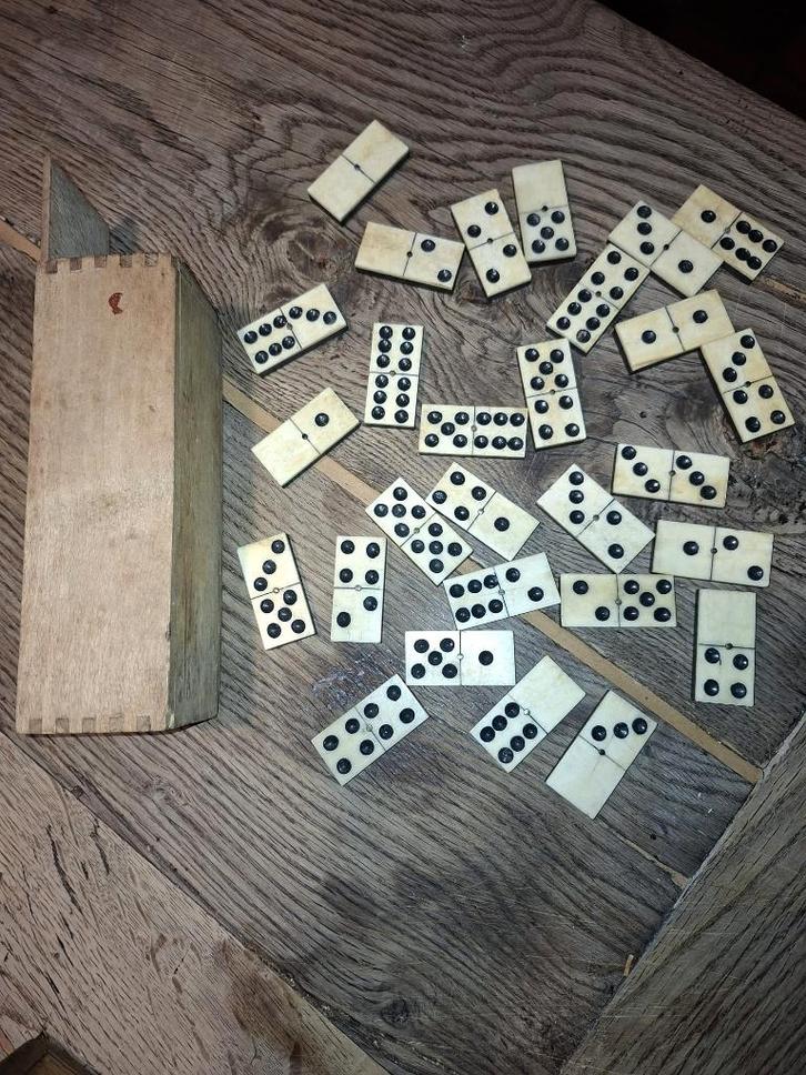 oud domino spel, begin 1900, Antiek en Kunst, Curiosa en Brocante, Ophalen of Verzenden