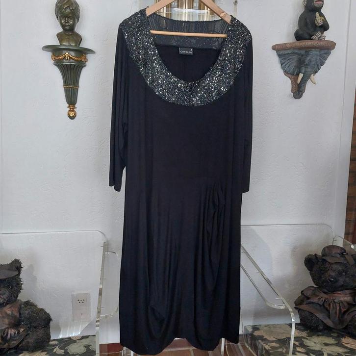 Jurk/Tuniek van het merk Ophilia.  Maat 5 (50/52), Kleding | Dames, Grote Maten, Zo goed als nieuw, Jurk, Zwart, Verzenden