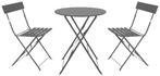 BISTROSET TUINSET BISTRO TUIN SET TAFEL STOEL METAAL, Tuin en Terras, 2 zitplaatsen, Overige materialen, Bijzettafel, Nieuw