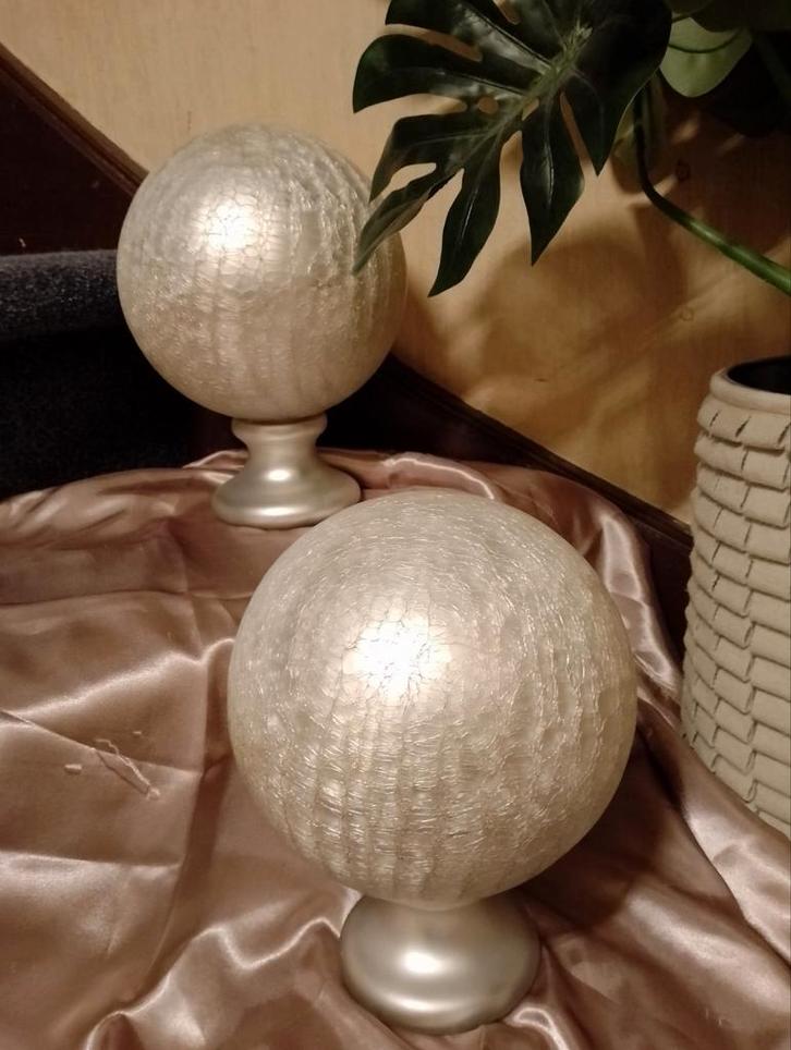 Grote Decoratie DESIGN ballen van Leurs,2 stuks, Huis en Inrichting, Woonaccessoires | Overige, Zo goed als nieuw, Verzenden