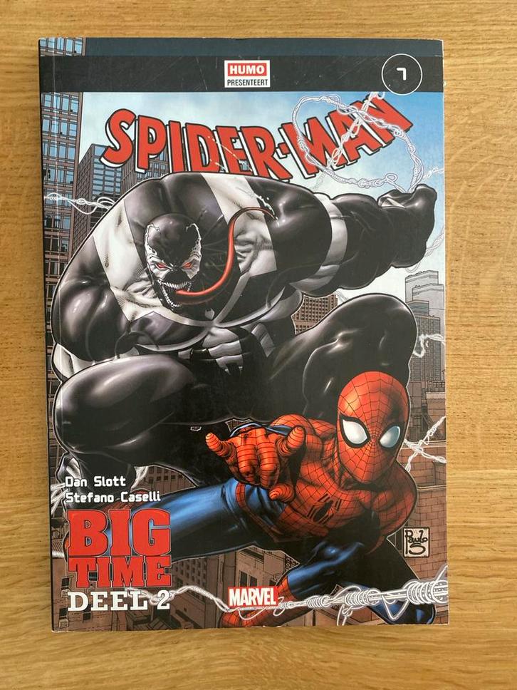 Spider-Man Big Time Deel 2 - HUMO presenteert, Boeken, Strips | Comics, Zo goed als nieuw, Eén comic, Amerika, Ophalen