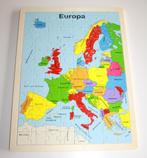 NIEUW Houten puzzel Europa 96 stukjes wereldkaart landkaart, Ophalen of Verzenden, Meer dan 50 stukjes, Nieuw