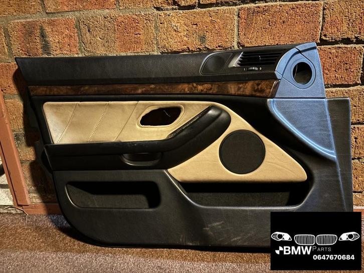 Set deurpanelen Bmw 5-Serie E39 zwart / creme, Auto-onderdelen, Interieur en Bekleding, BMW, Gebruikt, Ophalen of Verzenden