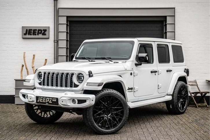 Jeep Wrangler Unlimited 2.0T Sahara - Open sky - 22 inch - J, Auto's, Jeep, Bedrijf, Te koop, Wrangler, 4x4, ABS, Achteruitrijcamera