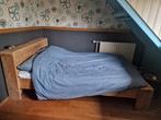 Steigerhouten bedframe - Tweepersoons, Huis en Inrichting, Gebruikt, Bruin, Steigerhout, Tweepersoons