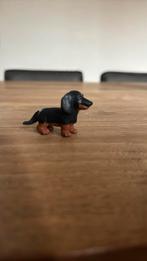 Miniatuur teckel-plastic beeldje hond-letterbak, Gebruikt, Ophalen of Verzenden, Dier