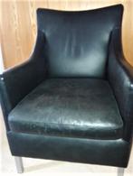 lederen fauteuil, Ophalen, Gebruikt, Minder dan 75 cm, Leer