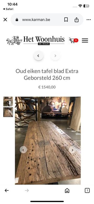 Eettafel beschikbaar voor biedingen