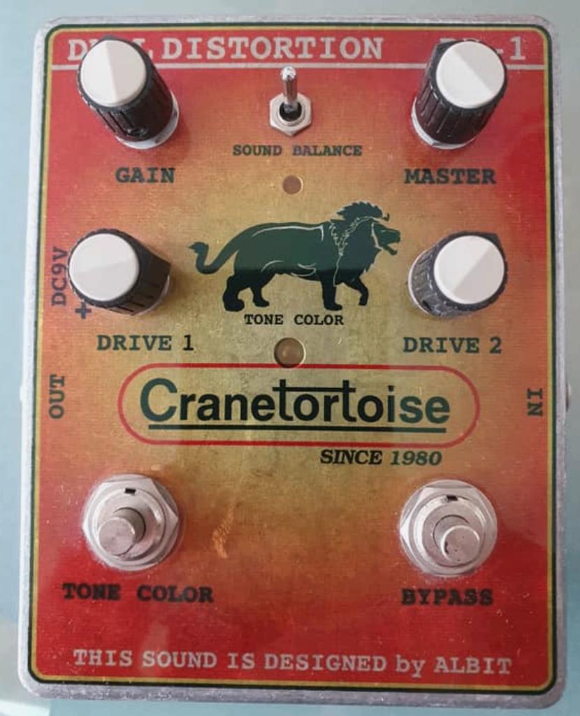 Cranetortoise overdrive / distortion pedaal / Japan, Ophalen of Verzenden, Gebruikt, Distortion, Overdrive of Fuzz