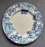 6 Barratts blauwe druif borden, Ophalen, Zo goed als nieuw, Bord(en)