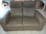 Te koop mooie 2 zits leren bank, Huis en Inrichting, Banken | Bankstellen, Ophalen, Gebruikt, Semi modern, 150 tot 200 cm