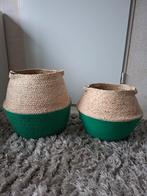 2 zeegras manden, Huis en Inrichting, Woonaccessoires | Schalen en Manden, Ophalen of Verzenden, Rechthoekig, Riet