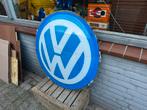 Vintage Volkswagen Logo Reclame Bord, Verzamelen, Ophalen, Gebruikt, ., Lichtbak of (neon) lamp