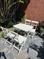 Tuinset Ikea wit, Tuin en Terras, Ophalen, 4 zitplaatsen, Gebruikt, Tuinset