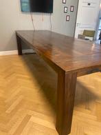 Donker houten tafel, 200 cm of meer, Gebruikt, Rechthoekig, Ophalen of Verzenden