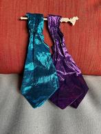 Pochettes blauw & paars zwarte stippen, Ophalen of Verzenden, Zo goed als nieuw, Kostuum, Carnaval