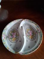 Antieke presenteerschaal roze roosjes *eureka*, Ophalen of Verzenden