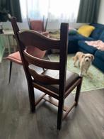 2 wooden chairs 2 houten stoelen, Huis en Inrichting, Ophalen, Gebruikt