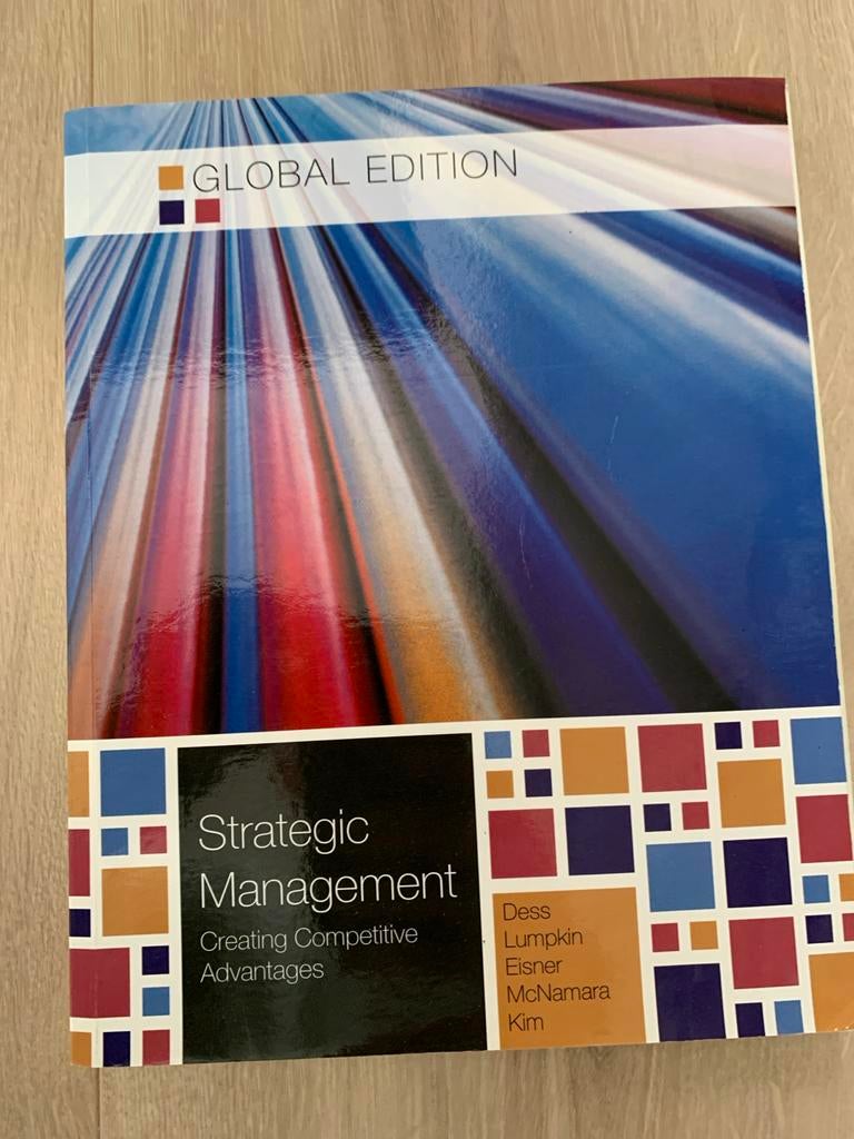 Strategic Management - Dess, Lumpkin, Eisner, McNamara, Kim, Ophalen of Verzenden, Zo goed als nieuw, Management